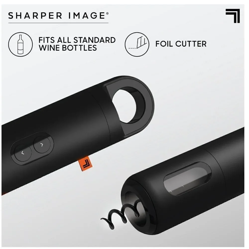 Sharper Image Automatic Universal Portable Wine Bottle Opener with Cutter NIB